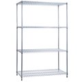 R&B Wire Products Heavy Duty Chrome Wire Shelving Unit, 24x60x72 SU246072